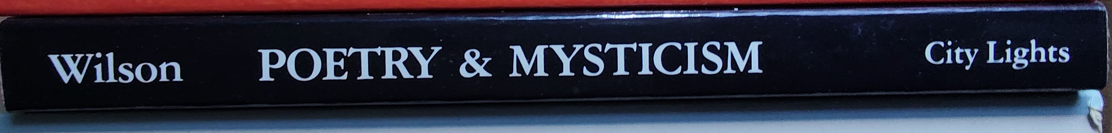 Colin Wilson  POETRY & MYSTICISM spine of book image