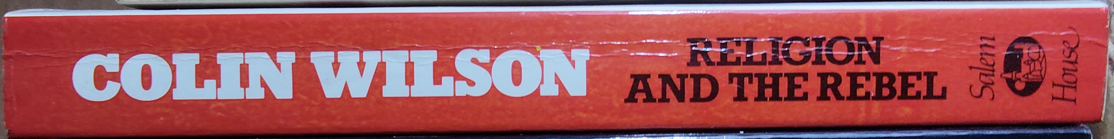 Colin Wilson  RELGION AND THE REBEL spine of book image