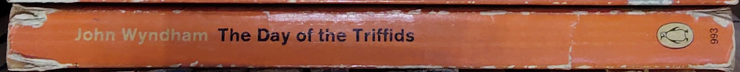 John Wyndham  THE DAY OF THE TRIFFIDS spine of book image