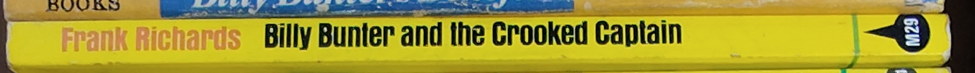 Frank Richards  BILLY BUNTER AND THE CROOKED CAPTAIN spine of book image