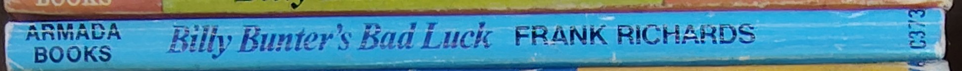 Frank Richards  BILLY BUNTER'S BAD LUCK spine of book image