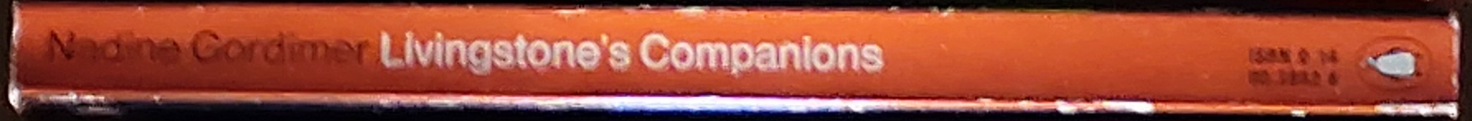 Nadine Gordimer  LIVINGSTONE'S COMPANIONS spine of book image