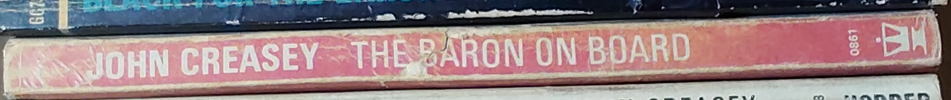 Anthony Morton  THE BARON ON BOARD spine of book image