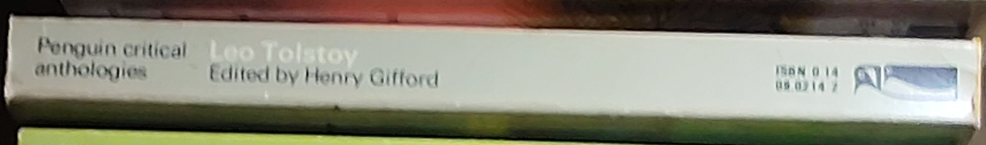 Henry Gifford (edits) LEO TOLSTOY spine of book image