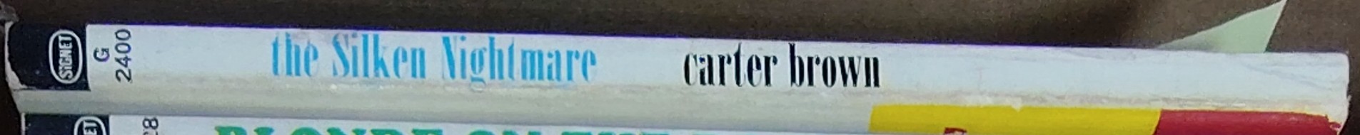 Carter Brown  THE SILKEN NIGHTMARE spine of book image
