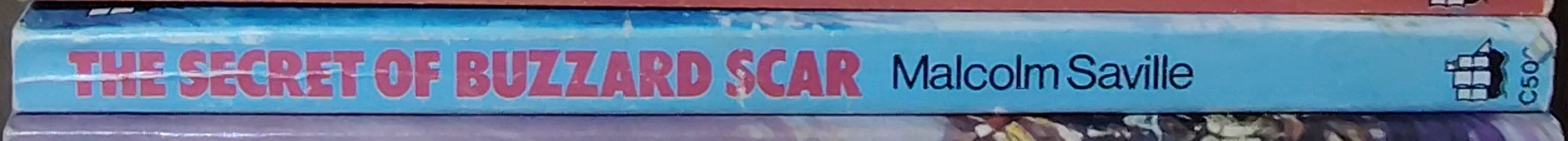 Malcolm Saville  THE SECRET OF BUZZARD SCAR spine of book image