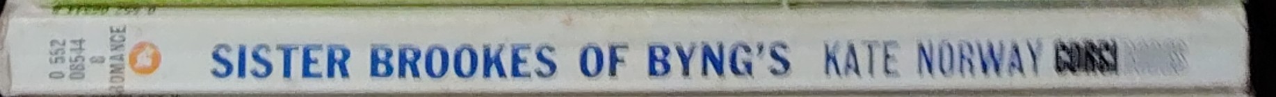 Kate Norway  SISTER BROOKES OF BYNG'S spine of book image