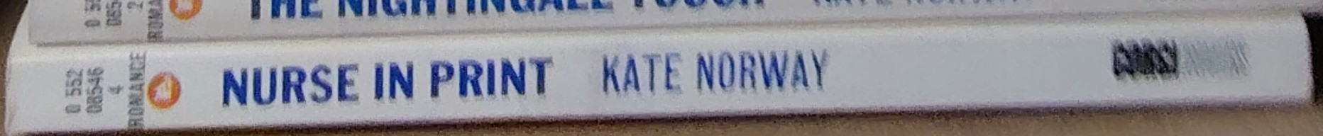 Kate Norway  NURSE IN PRINT spine of book image