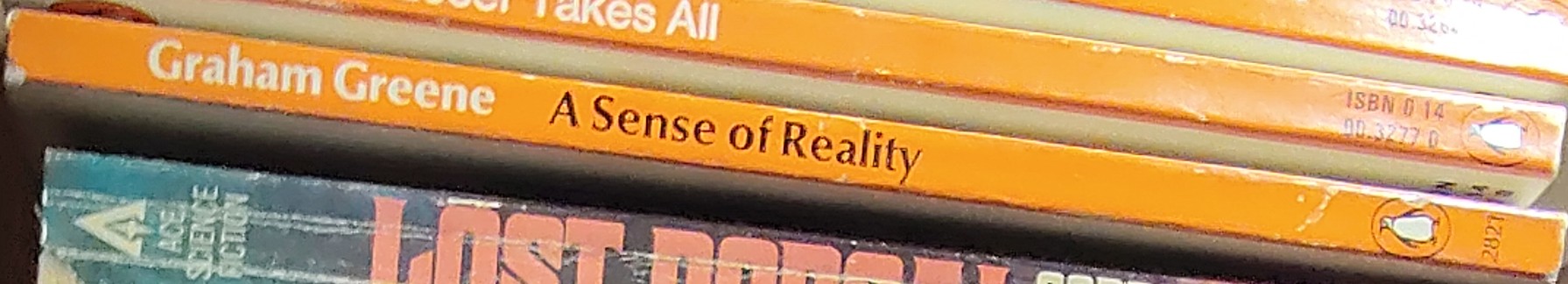 Graham Greene  A SENSE OF REALITY spine of book image