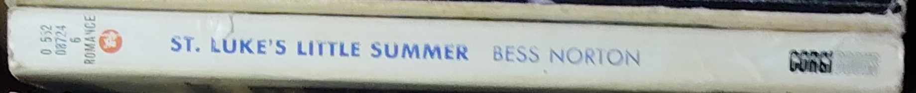 Bess Norton  ST. LUKE'S LITTLE SUMMER spine of book image
