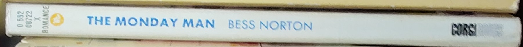 Bess Norton  THE MONDAY MAN spine of book image