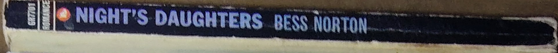 Bess Norton  NIGHT'SDAUGHTERS spine of book image
