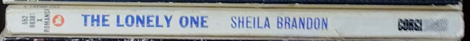 Sheila Brandon  THE LONELY ONE spine of book image