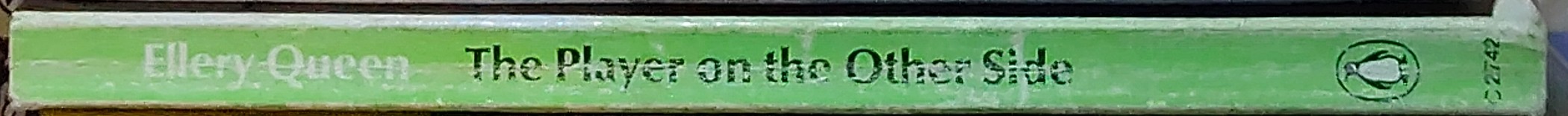 Ellery Queen  THE PLAYER ON THE OTHER SIDE spine of book image