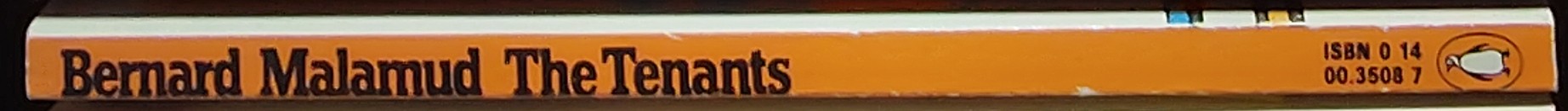 Bernard Malamud  THE TENANTS spine of book image
