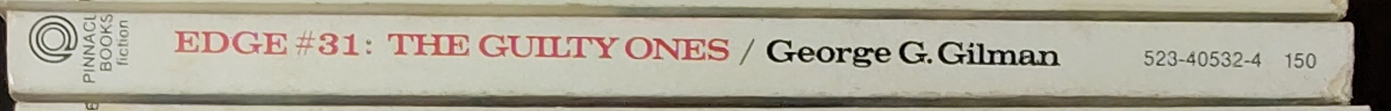 George G. Gilman  EDGE 31: THE GUILTY ONES spine of book image