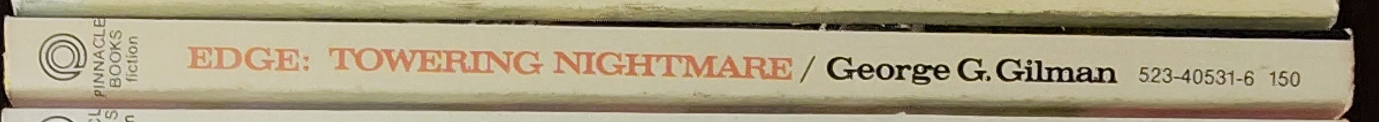 George G. Gilman  EDGE 30: TOWERING NIGHTMARE spine of book image