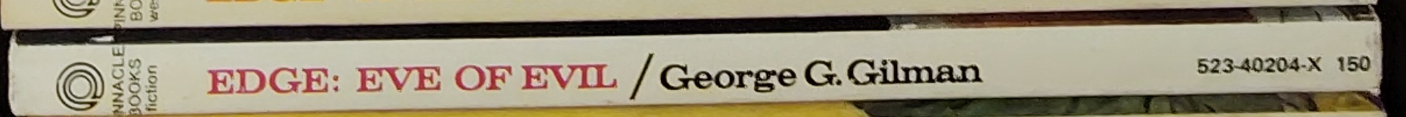 George G. Gilman  EDGE 28: EVE OF EVIL spine of book image