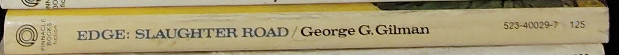 George G. Gilman  EDGE 22: SLAUGHTER ROAD spine of book image
