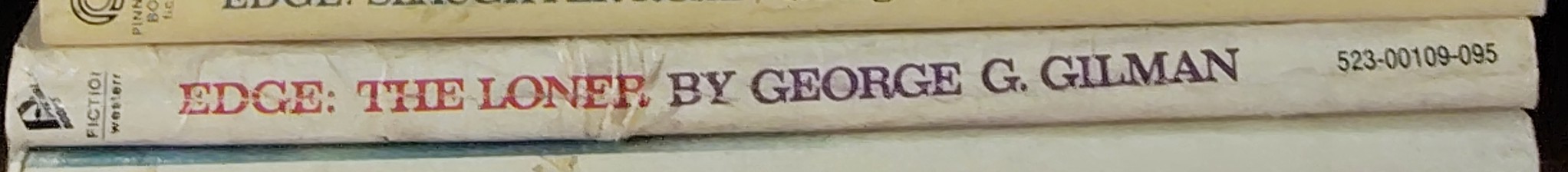 George G. Gilman  EDGE 1: THE LONER spine of book image
