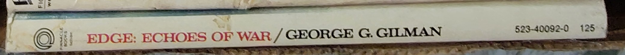 George G. Gilman  EDGE 23: ECHOES OF WAR spine of book image