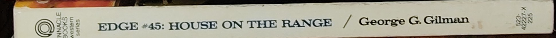 George G. Gilman  EDGE 45: HOUSE ON THE RANGE spine of book image