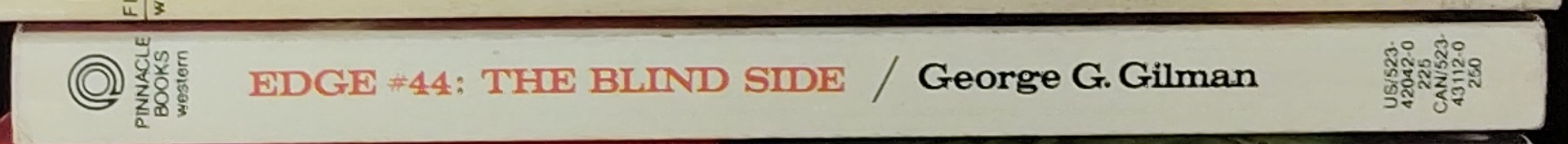 George G. Gilman  EDGE 44: THE BLIND SIDE spine of book image