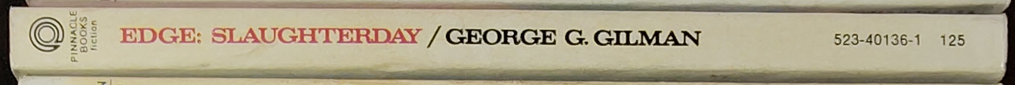 George G. Gilman  EDGE 24: SLAUGHTERDAY spine of book image