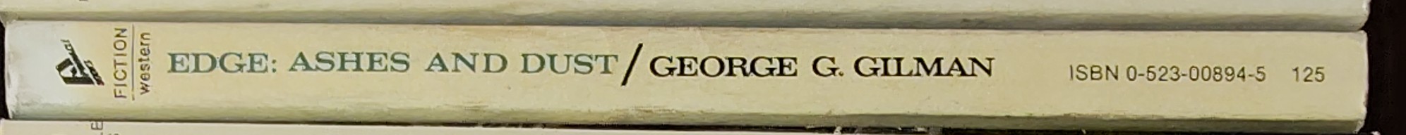 George G. Gilman  EDGE 19: ASHES AND DUST spine of book image