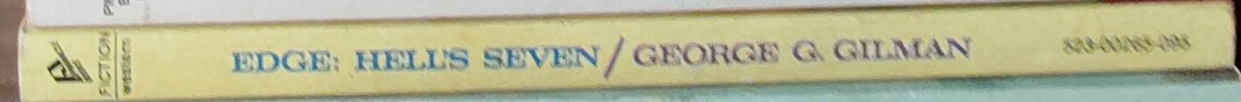 George G. Gilman  EDGE 8: HELL'S SEVEN spine of book image