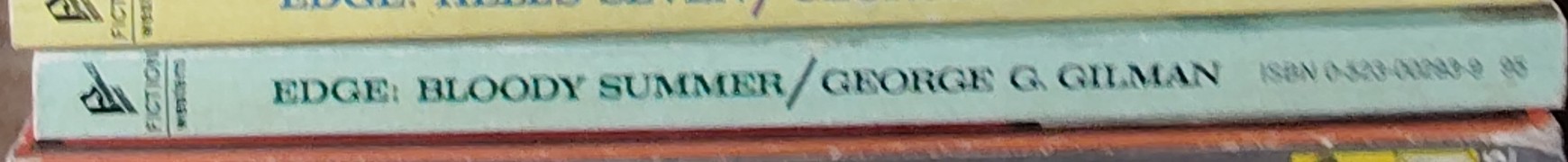 George G. Gilman  EDGE 9: BLOODY SUMMER spine of book image