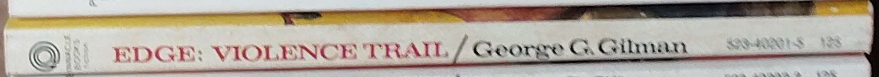 George G. Gilman  EDGE 25: VIOLENCE TRAIL spine of book image