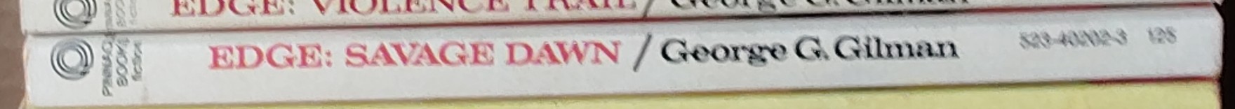 George G. Gilman  EDGE 26: SAVAGE DAWN spine of book image
