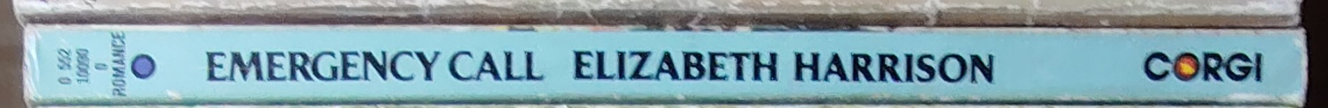 Elizabeth Harrison  EMERGENCY CALL spine of book image