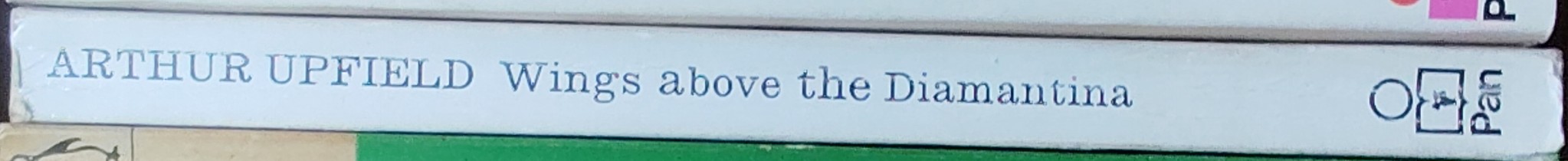 Arthur Upfield  WINGS ABOVE THE DIAMANTINA (TV tie-in) spine of book image