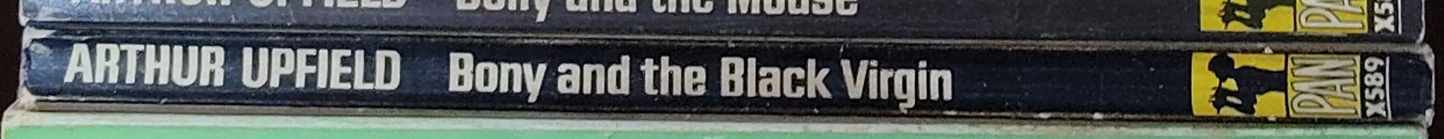 Arthur Upfield  BONY AND THE BLACK VIRGIN spine of book image