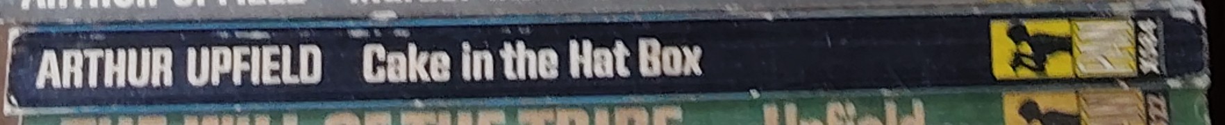 Arthur Upfield  CAKE IN THE HAT BOX spine of book image