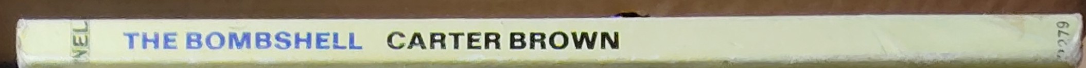 Carter Brown  THE BOMBSHELL spine of book image