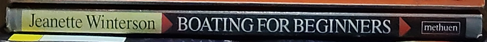 Jeanette Winterson  BOATING FOR BEGINNERS spine of book image