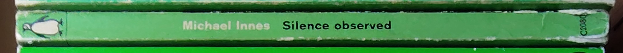 Michael Innes  SILENCE OBSERVED spine of book image