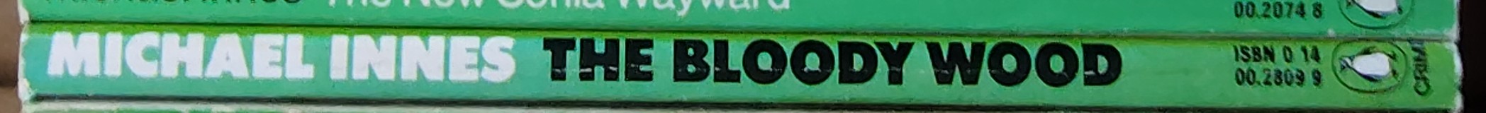 Michael Innes  THE BLOODY WOOD spine of book image