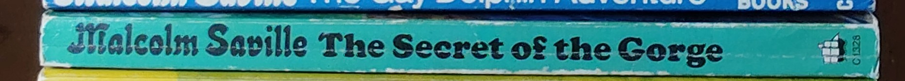 Malcolm Saville  THE SECRET OF THE GORGE spine of book image