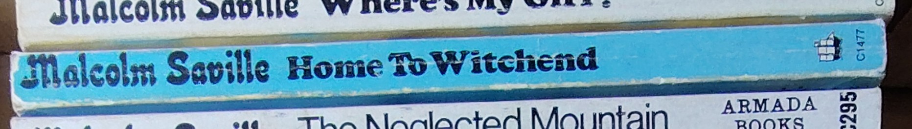 Malcolm Saville  HOME TO WITCHEND spine of book image