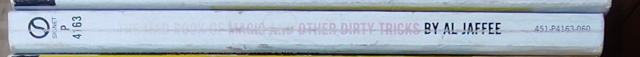 Books Mad  THE MAD BOOK OF MAGIC and other dirty tricks spine of book image