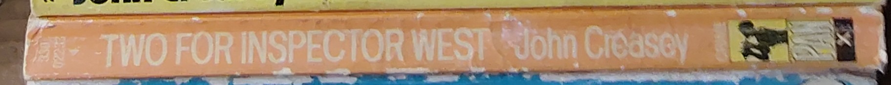 John Creasey  TWO FOR INSPECTOR WEST spine of book image