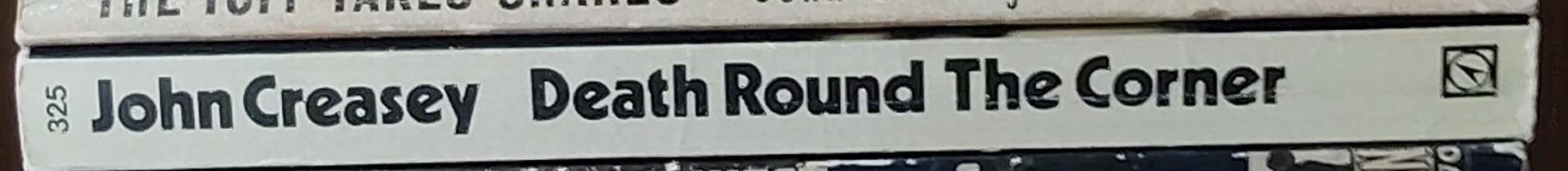 John Creasey  DEATH ROUND THE CORNER (Department 'Z') spine of book image