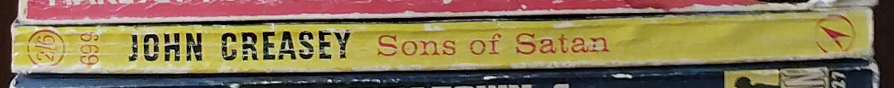 John Creasey  SONS OF SATAN (Dr. Palfrey) spine of book image