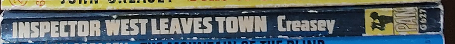 John Creasey  INSPECTOR WEST LEAVES TOWN spine of book image