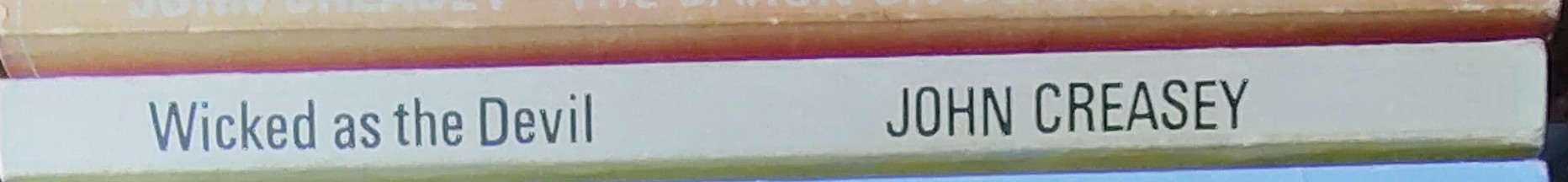 Michael Halliday  WICKED AS THE DEVIL spine of book image
