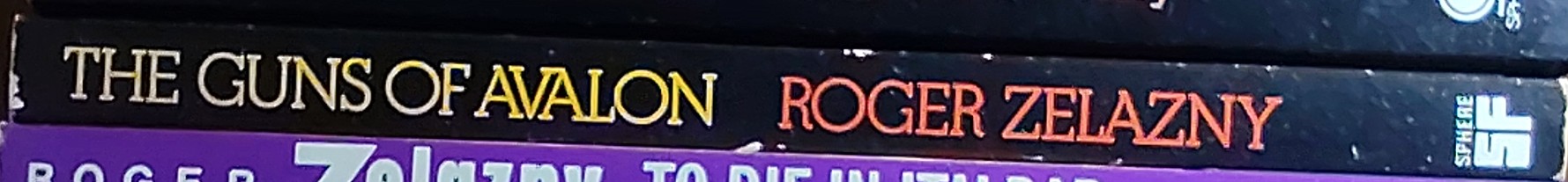 Roger Zelazny  THE GUNS OF AVALON spine of book image